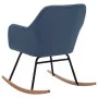 Blue fabric rocking chair by vidaXL, Rocking chairs - Ref: Foro24-289531, Price: 108,26 €, Discount: %
