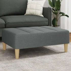 Fußhocker aus dunkelgrauem Stoff, 77 x 55 x 31 cm von vidaXL, Osmanen - Ref: Foro24-4007390, Preis: 71,28 €, Rabatt: %