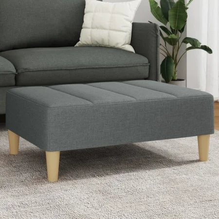 Fußhocker aus dunkelgrauem Stoff, 77 x 55 x 31 cm von vidaXL, Osmanen - Ref: Foro24-4007390, Preis: 71,28 €, Rabatt: %