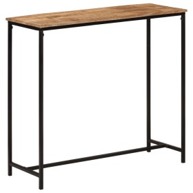 Mesa consola madera maciza de mango y hierro 80x30x74 cm de vidaXL, Mesas auxiliares - Ref: Foro24-371967, Precio: 76,27 €, D...