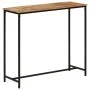 Solid mango wood and iron console table 80x30x74 cm by vidaXL, Side tables - Ref: Foro24-371967, Price: 77,77 €, Discount: %