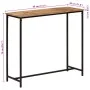 Solid mango wood and iron console table 80x30x74 cm by vidaXL, Side tables - Ref: Foro24-371967, Price: 77,77 €, Discount: %