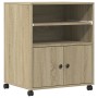 Druckerständer mit Sonoma-Eichenrädern 60x48x74 cm von vidaXL, Drucker unterstützt - Ref: Foro24-840634, Preis: 100,14 €, Rab...