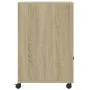 Printer stand with Sonoma oak wheels 60x48x74 cm by vidaXL, Printer supports - Ref: Foro24-840634, Price: 98,55 €, Discount: %