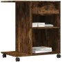 Printer stand with wheels smoked oak 60x40x68.5 cm by vidaXL, Printer supports - Ref: Foro24-840643, Price: 59,75 €, Discount: %