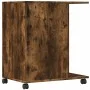 Printer stand with wheels smoked oak 60x40x68.5 cm by vidaXL, Printer supports - Ref: Foro24-840643, Price: 59,75 €, Discount: %
