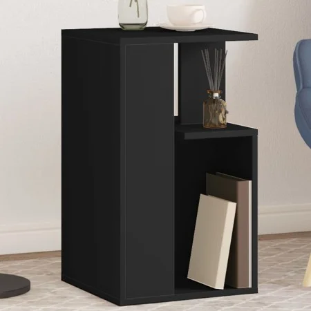 Mesa auxiliar madera de ingeniería negro 35x35x60 cm de vidaXL, Mesas de centro - Ref: Foro24-840738, Precio: 42,71 €, Descue...