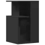 Mesa auxiliar madera de ingeniería negro 35x35x60 cm de vidaXL, Mesas de centro - Ref: Foro24-840738, Precio: 42,71 €, Descue...
