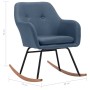 Blauer Schaukelstuhl aus Stoff von vidaXL, Schaukelstühle - Ref: Foro24-289531, Preis: 109,47 €, Rabatt: %