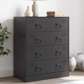 Sideboard aus schwarzem Stahl, 67 x 39 x 83 cm von vidaXL, Sideboards - Ref: Foro24-841679, Preis: 178,09 €, Rabatt: %