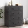 Sideboard aus schwarzem Stahl, 67 x 39 x 83 cm von vidaXL, Sideboards - Ref: Foro24-841679, Preis: 175,75 €, Rabatt: %