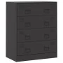Sideboard aus schwarzem Stahl, 67 x 39 x 83 cm von vidaXL, Sideboards - Ref: Foro24-841679, Preis: 175,75 €, Rabatt: %