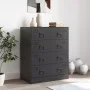 Sideboard aus schwarzem Stahl, 67 x 39 x 83 cm von vidaXL, Sideboards - Ref: Foro24-841679, Preis: 175,75 €, Rabatt: %