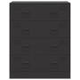 Black steel sideboard 67x39x83 cm by vidaXL, Sideboards - Ref: Foro24-841679, Price: 178,09 €, Discount: %