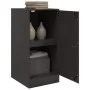 Black steel sideboard 34.5x39x73 cm by vidaXL, Sideboards - Ref: Foro24-841709, Price: 80,03 €, Discount: %