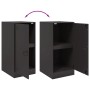 Aparador de acero negro 34,5x39x73 cm de vidaXL, Aparadores - Ref: Foro24-841709, Precio: 81,89 €, Descuento: %