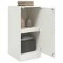 Weißes Sideboard aus Stahl, 34,5 x 39 x 73 cm von vidaXL, Sideboards - Ref: Foro24-841714, Preis: 62,29 €, Rabatt: %