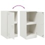 Weißes Sideboard aus Stahl, 34,5 x 39 x 73 cm von vidaXL, Sideboards - Ref: Foro24-841714, Preis: 62,90 €, Rabatt: %