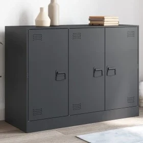 Anthracite steel sideboard 99x39x73 cm by vidaXL, Sideboards - Ref: Foro24-841723, Price: 163,02 €, Discount: %