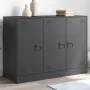 Anthrazitfarbenes Sideboard aus Stahl, 99 x 39 x 73 cm von vidaXL, Sideboards - Ref: Foro24-841723, Preis: 163,02 €, Rabatt: %