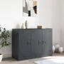 Anthrazitfarbenes Sideboard aus Stahl, 99 x 39 x 73 cm von vidaXL, Sideboards - Ref: Foro24-841723, Preis: 163,02 €, Rabatt: %