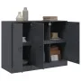 Anthrazitfarbenes Sideboard aus Stahl, 99 x 39 x 73 cm von vidaXL, Sideboards - Ref: Foro24-841723, Preis: 163,02 €, Rabatt: %