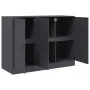 Aparador de acero antracita 99x39x73 cm de vidaXL, Aparadores - Ref: Foro24-841723, Precio: 163,02 €, Descuento: %
