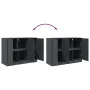 Aparador de acero antracita 99x39x73 cm de vidaXL, Aparadores - Ref: Foro24-841723, Precio: 163,02 €, Descuento: %