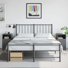 Nachttische 2 Einheiten Anthrazitgrau 34,5x39x62 cm von vidaXL, Nachttische - Ref: Foro24-841768, Preis: 95,51 €, Rabatt: %