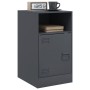 Mesitas de noche 2 unidades gris antracita 34,5x39x62 cm de vidaXL, Mesitas de noche - Ref: Foro24-841768, Precio: 96,40 €, D...