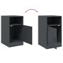 Mesitas de noche 2 unidades gris antracita 34,5x39x62 cm de vidaXL, Mesitas de noche - Ref: Foro24-841768, Precio: 96,40 €, D...