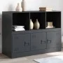 Anthrazitfarbenes Sideboard aus Stahl, 99 x 39 x 73 cm von vidaXL, Sideboards - Ref: Foro24-841789, Preis: 140,48 €, Rabatt: %