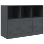Anthrazitfarbenes Sideboard aus Stahl, 99 x 39 x 73 cm von vidaXL, Sideboards - Ref: Foro24-841789, Preis: 140,48 €, Rabatt: %