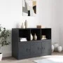 Anthrazitfarbenes Sideboard aus Stahl, 99 x 39 x 73 cm von vidaXL, Sideboards - Ref: Foro24-841789, Preis: 140,48 €, Rabatt: %