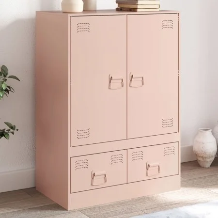 Pink steel sideboard 67x39x95 cm by vidaXL, Sideboards - Ref: Foro24-841806, Price: 156,68 €, Discount: %