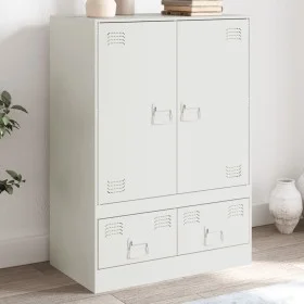 Sideboard aus weißem Stahl, 67 x 39 x 95 cm von vidaXL, Sideboards - Ref: Foro24-841810, Preis: 125,55 €, Rabatt: %