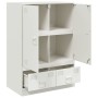 White steel sideboard 67x39x95 cm by vidaXL, Sideboards - Ref: Foro24-841810, Price: 126,77 €, Discount: %