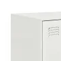 Aparador de acero blanco 67x39x95 cm de vidaXL, Aparadores - Ref: Foro24-841810, Precio: 125,55 €, Descuento: %