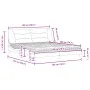 Bed with dark gray fabric mattress 180x200 cm by vidaXL, Beds and slatted bases - Ref: Foro24-3208549, Price: 467,39 €, Disco...