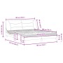 Bett mit dunkelgrauer Stoffmatratze 180x200 cm von vidaXL, Betten und Lattenroste - Ref: Foro24-3208549, Preis: 473,36 €, Rab...