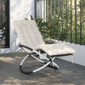 Geometric lounger with black and gray steel cushion by vidaXL, Loungers - Ref: Foro24-3213546, Price: 154,80 €, Discount: %