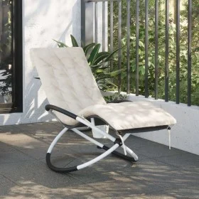 Geometric lounger with black and gray steel cushion by vidaXL, Loungers - Ref: Foro24-3213546, Price: 136,20 €, Discount: %
