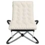 Geometric lounger with black and gray steel cushion by vidaXL, Loungers - Ref: Foro24-3213546, Price: 138,29 €, Discount: %