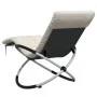 Geometric lounger with black and gray steel cushion by vidaXL, Loungers - Ref: Foro24-3213546, Price: 138,29 €, Discount: %