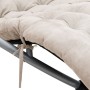 Geometrische Liege mit schwarzem und grauem Stahlkissen von vidaXL, Liegen - Ref: Foro24-3213546, Preis: 154,80 €, Rabatt: %