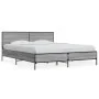 Sonoma-graues Metall-Holzwerkstoff-Bettgestell, 160 x 200 cm von vidaXL, Betten und Lattenroste - Ref: Foro24-3280010, Preis:...