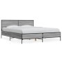 Sonoma gray metal engineered wood bed frame 160x200 cm by vidaXL, Beds and slatted bases - Ref: Foro24-3280010, Price: 161,57...