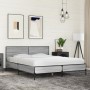 Sonoma gray metal engineered wood bed frame 160x200 cm by vidaXL, Beds and slatted bases - Ref: Foro24-3280010, Price: 161,57...