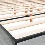 Sonoma-graues Metall-Holzwerkstoff-Bettgestell, 160 x 200 cm von vidaXL, Betten und Lattenroste - Ref: Foro24-3280010, Preis:...