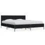 Engineered wood and black metal bed frame 180x200cm by vidaXL, Beds and slatted bases - Ref: Foro24-3280012, Price: 166,30 €,...